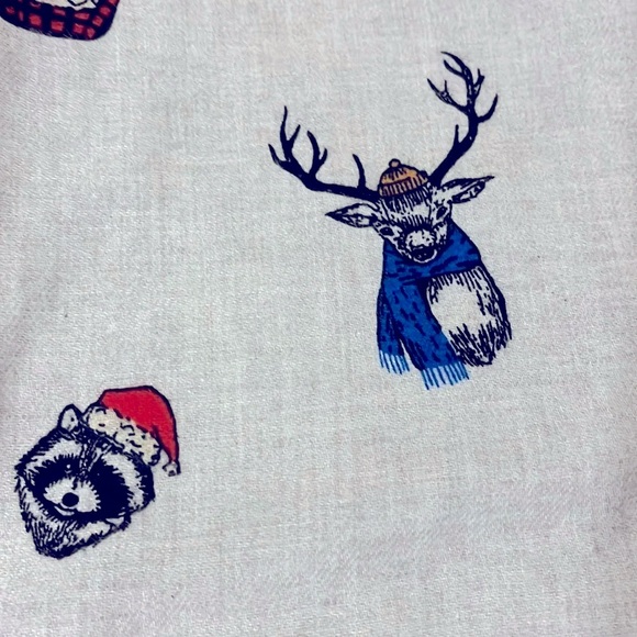 Old Navy Pajama Lounge Pants Brushed Flannel Drawstring Mens XL Winter Animals - Picture 9 of 12